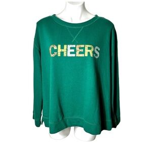 True Craft Cheers Crewneck Size 2X Green